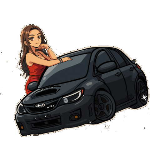 Subaru Impreza Chibi Sticker