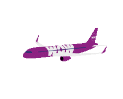 Pink Travel Sticker by WOW air