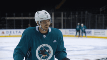 logan couture smile GIF by San Jose Sharks