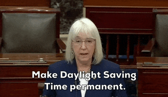 Daylight Saving Time Senate GIF by GIPHY News