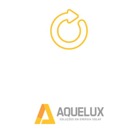 Aquelux - Energia Solar Sticker