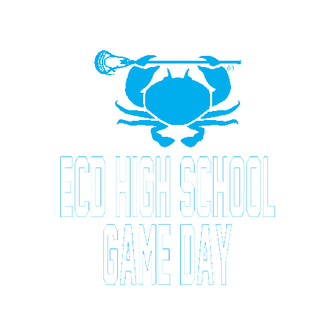 High School Crab Sticker by ECD Lacrosse