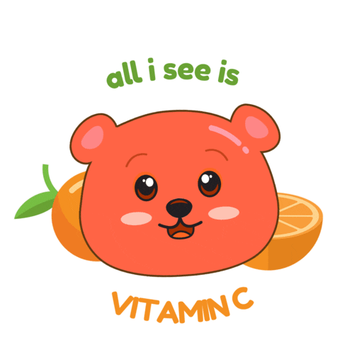 Vitamin C Gummy Vitamins Sticker by Health Fusion