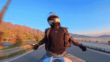 Peace Biker GIF