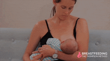 thethompsonmethod baby milk breastfeeding nursing GIF