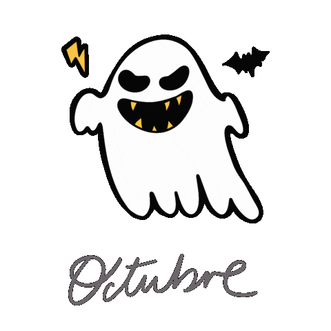 October Octubre Sticker