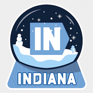 Christmas Snow GIF by Visit Indiana