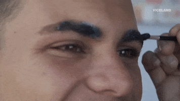 makeup eyebrows GIF by KING OF THE ROAD