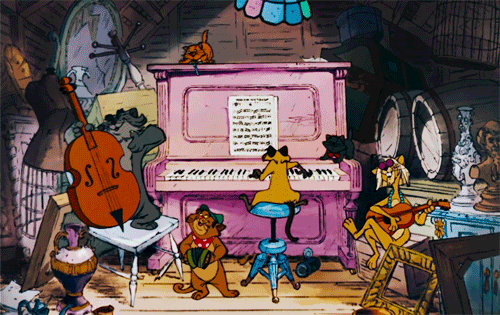Image result for the aristocats orchestra gif