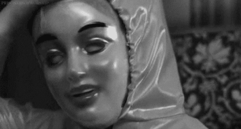 black and white horror GIF