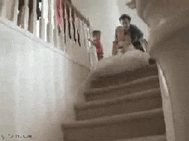 stairs falling GIF