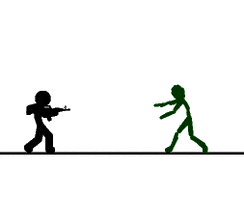 zombie family zombies window stick
