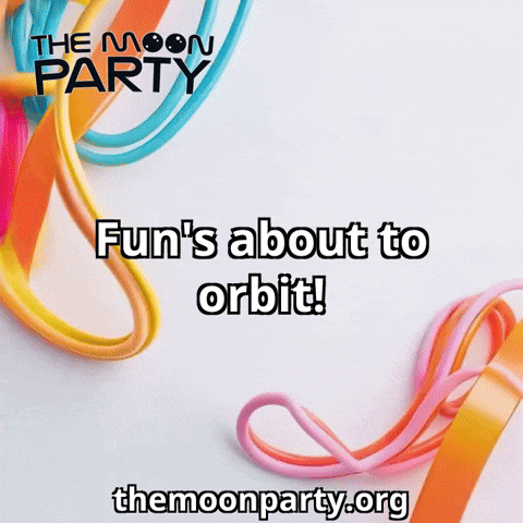 Neon Orbit GIF by The Moon Party