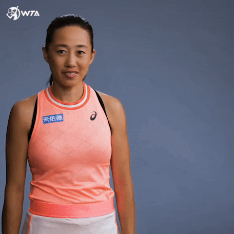 Shuai Zhang Love GIF by WTA