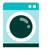 Washingmachine Sticker by Murfy