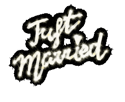 Just Married Holiday Sticker