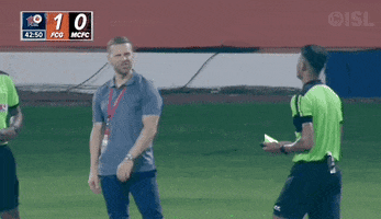 Fc Goa Yellow Card GIF by Indian Super League