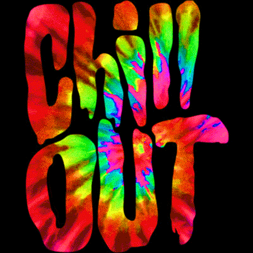 Chill Out Rainbow GIF