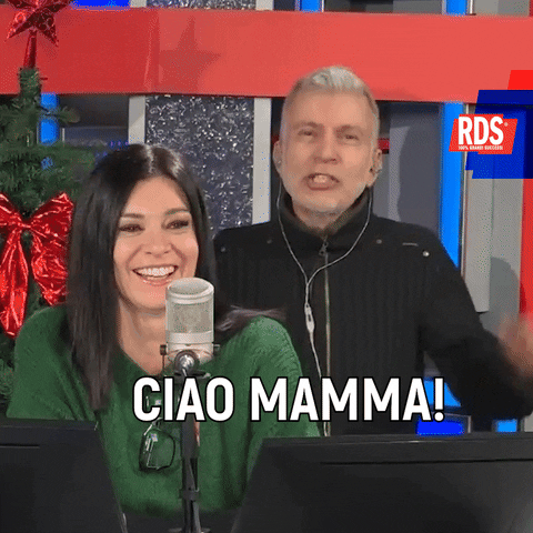 Ciao Mamma GIF by RDS 100% Grandi Successi