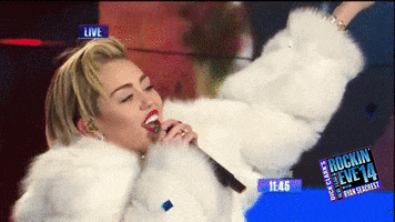 miley cyrus thank you GIF by New Year's Rockin' Eve