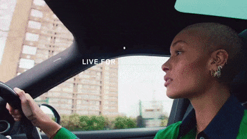LandRover london driving range rover woman driver GIF