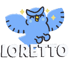 Cute Owl Loretto Sticker by zhenya artemjev
