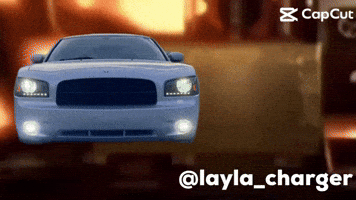 Dodge Charger Silver Car GIF