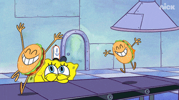 Happy Food GIF by SpongeBob SquarePants