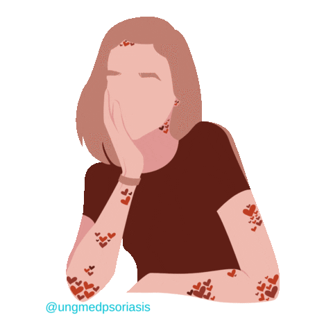 Ung med psoriasis Sticker
