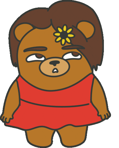 Roll Eyes Sticker by maludbear