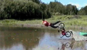 bike fails GIF