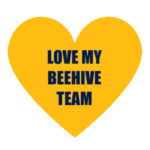 Love My Team Sticker by Beehive Sports