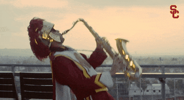 Marching Band Saxophone GIF by USC Trojans