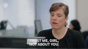 it's not about you baroness von sketch GIF