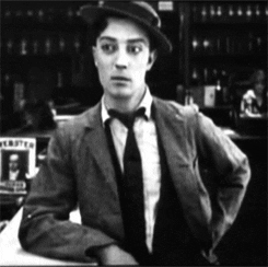 buster keaton winking can be hard GIF by Maudit