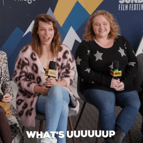 milla jovovich what&#39;s up GIF by IMDb