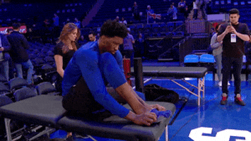 getting ready hold on GIF by NBA