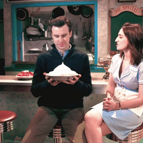 scared broadway musical GIF by Waitress The Musical