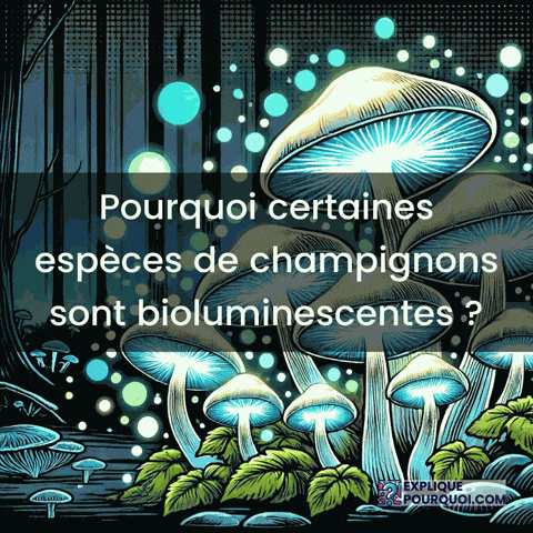 Bioluminescence Champignons GIF by ExpliquePourquoi.com