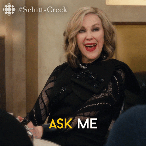 Ask Away Schitts Creek GIF by CBC