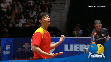 ping pong celebrations GIF by ITTFWorld
