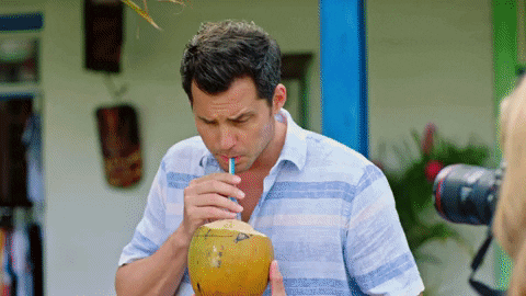 Drinking From A Coconut GIFs - Get the best GIF on GIPHY
