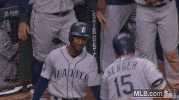 kyle seager hug GIF by MLB