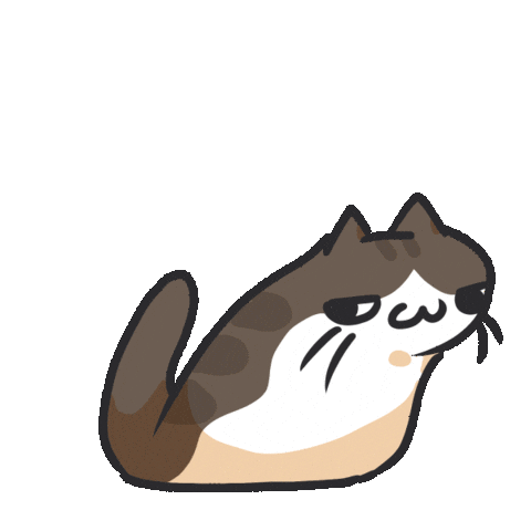 Cat Sticker by bunny_is_moving