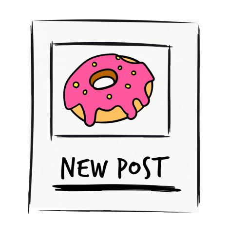 Post Polaroid Sticker by Donut Digest