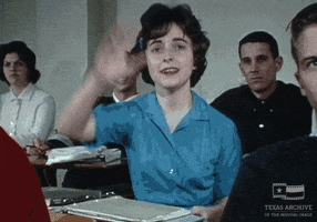 Austin College Question GIF by Texas Archive of the Moving Image