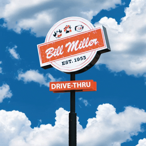 Drive Thru Sky GIF by Bill Miller Bar-B-Q