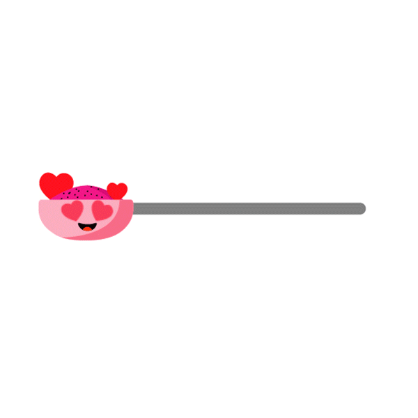 Heart Love Sticker by Frooty Açaí