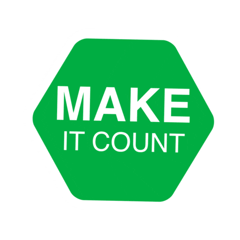 Make It Count Sticker by GBH