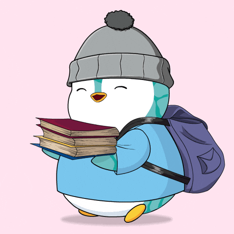 Studying Back To School GIF by Pudgy Penguins - Find & Share on GIPHY
